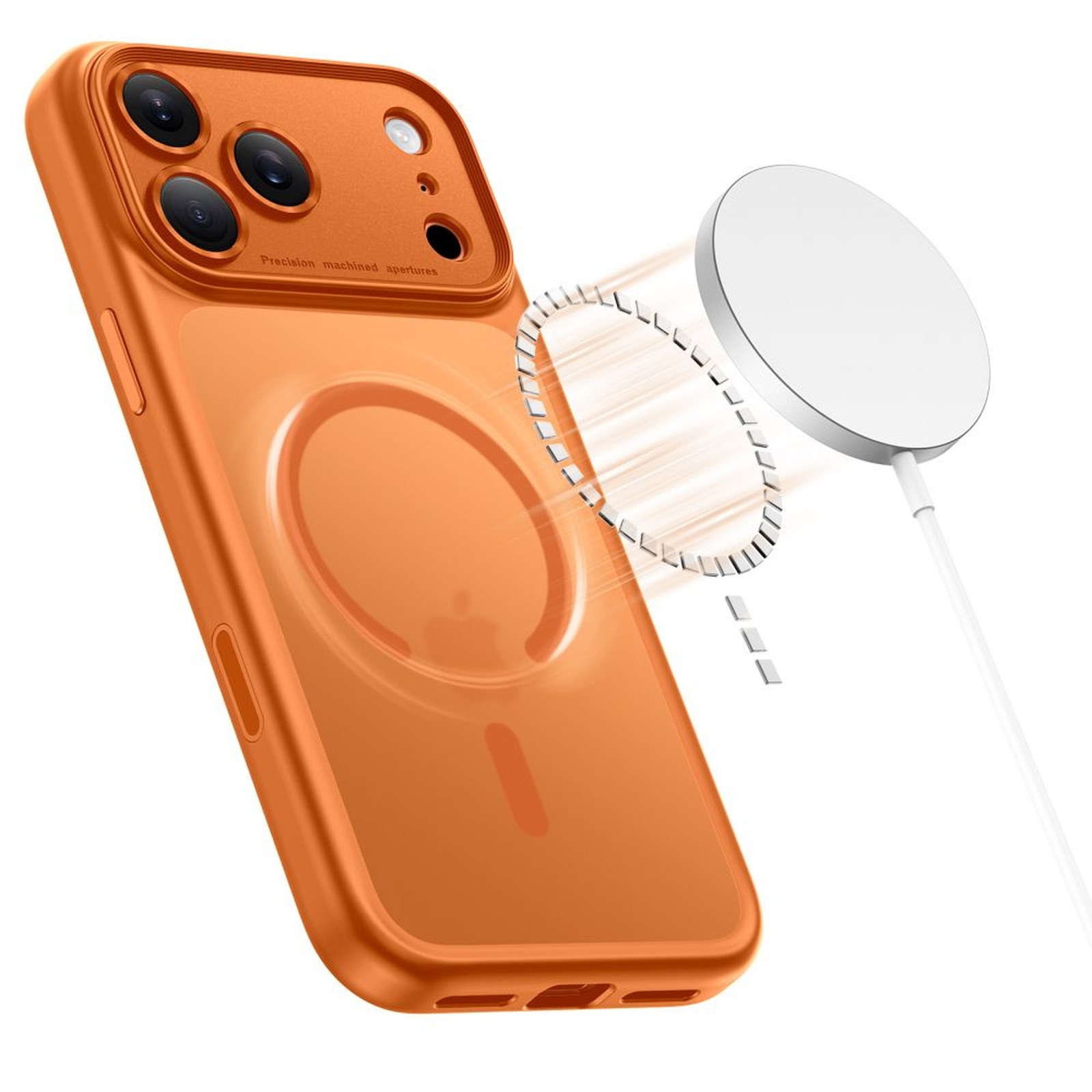 Dėklas "iphone 17 Pro Magpeak Magsafe Cc" - Oranžinis