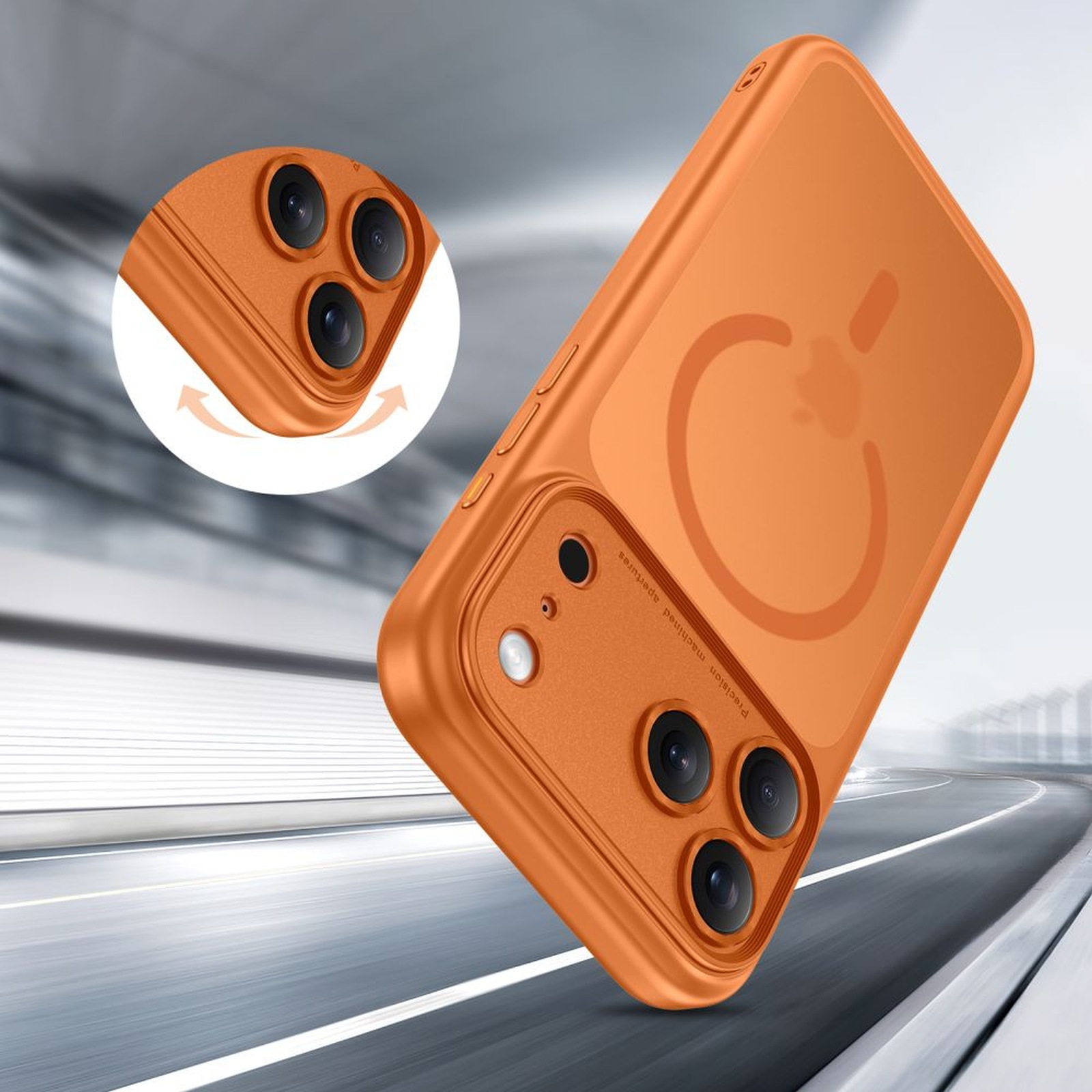 Dėklas "iphone 17 Pro Magpeak Magsafe Cc" - Oranžinis