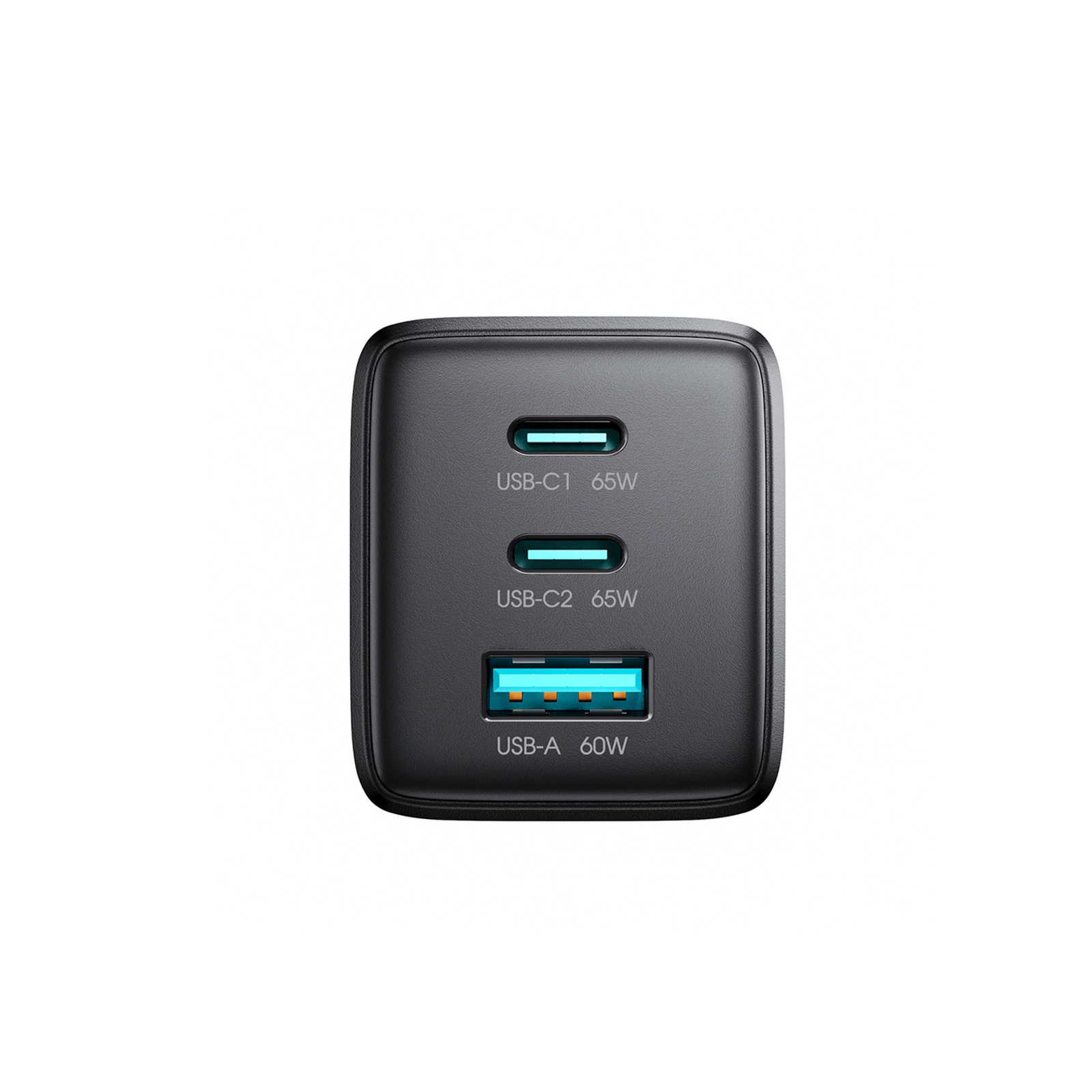 Usb-a Usb-c Gan 65 W Tinklo įkroviklis Su Usb-c 100 W 1,2 M Ilgio Kabeliu - Juodas