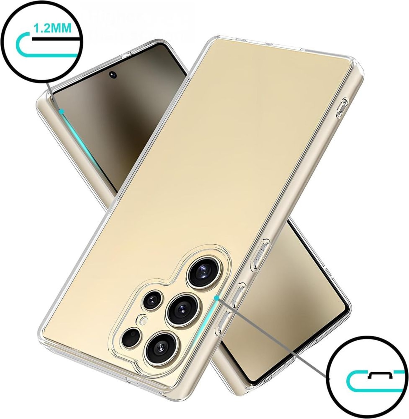 "samsung Galaxy S26 Ultra Flexair" Dangtelio įmautė - Skaidri