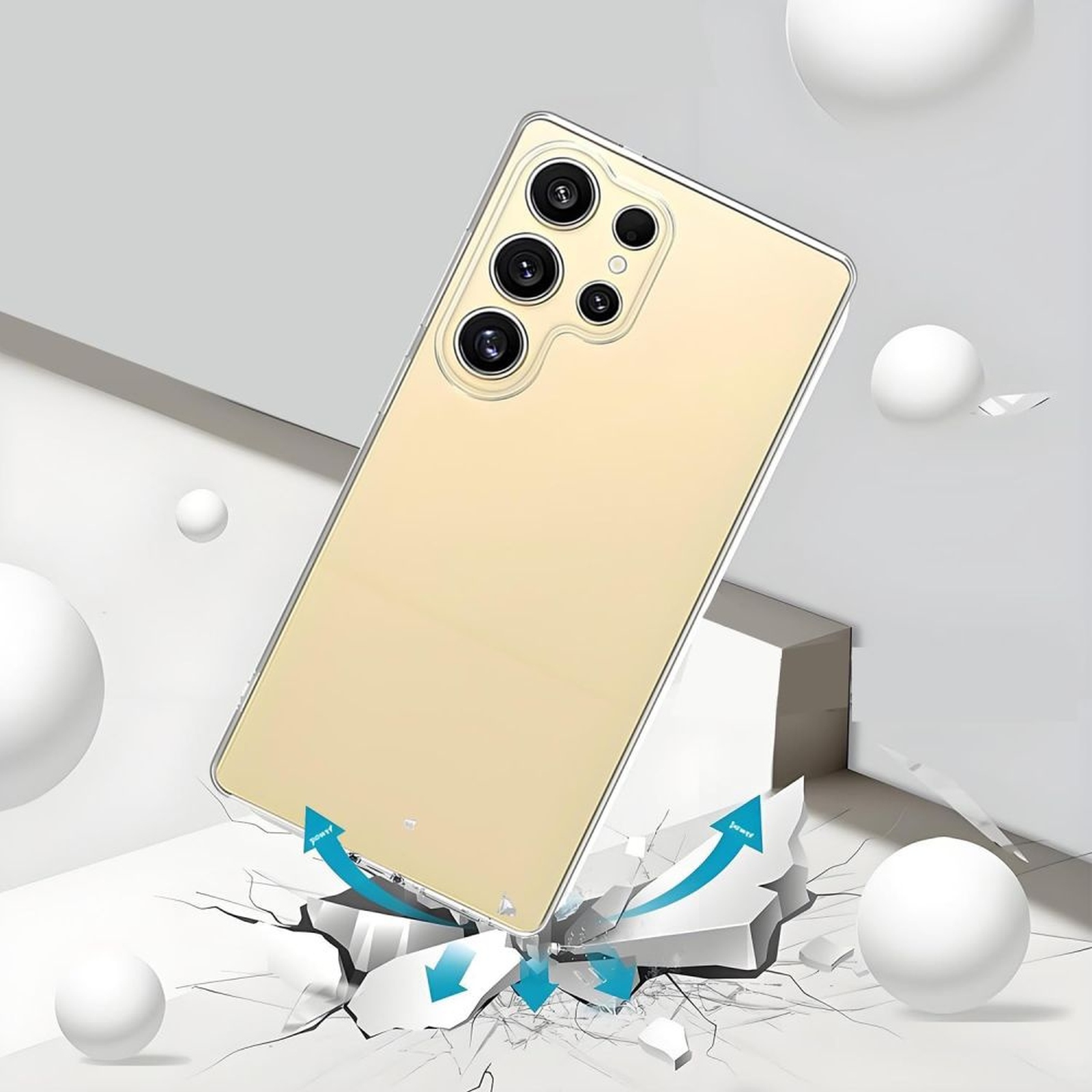 "samsung Galaxy S26 Ultra Flexair" Dangtelio įmautė - Skaidri