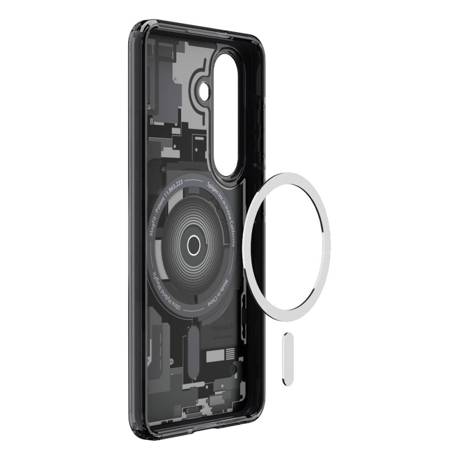 Dėklas "samsung Galaxy S26 Zero One Ultra Hybrid Magsafe" - Skaidrus, Juodas