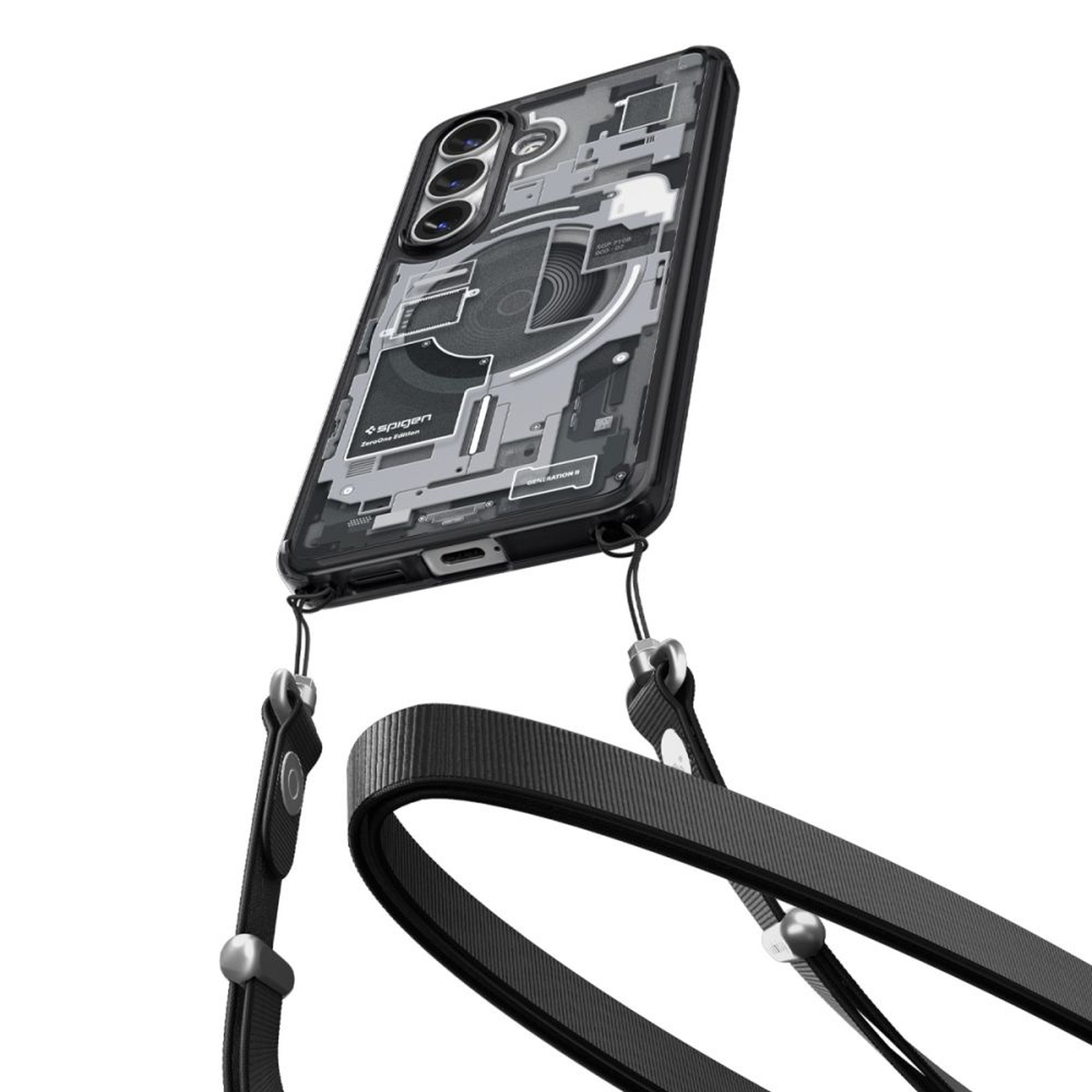 Dėklas "samsung Galaxy S26 Zero One Ultra Hybrid Magsafe" - Skaidrus, Juodas