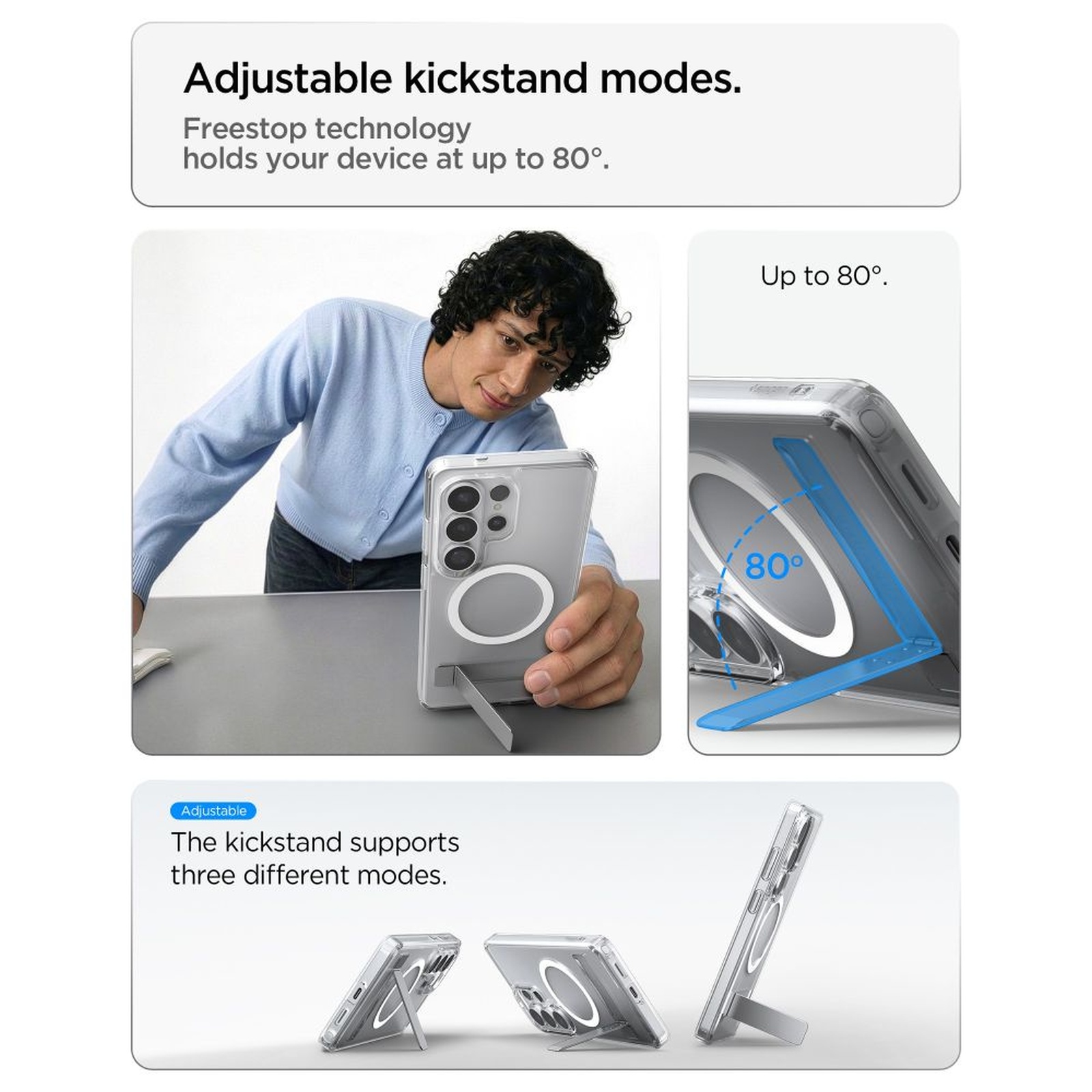 "samsung Galaxy S26 Ultra Hybrid S Magsafe" Dėklas - Skaidrus, Baltas