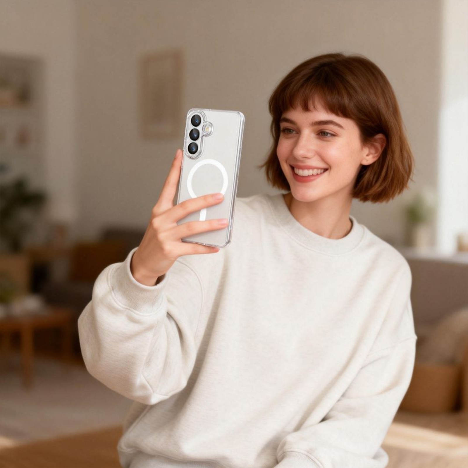 "samsung Galaxy S26+ Flexair Magsafe" Dangtelio įvorė - Skaidri