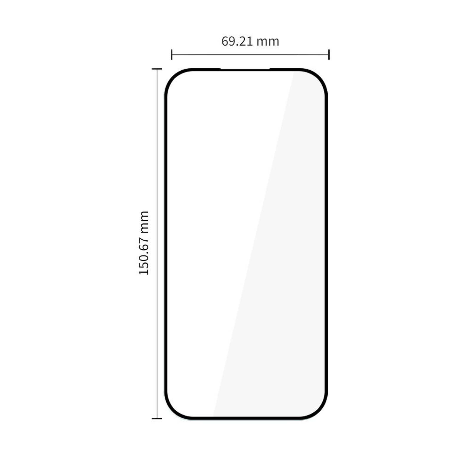 Grūdintas Stiklas "google Pixel 9a / 10a Glass Fit+", Juodas - 2 Vnt.