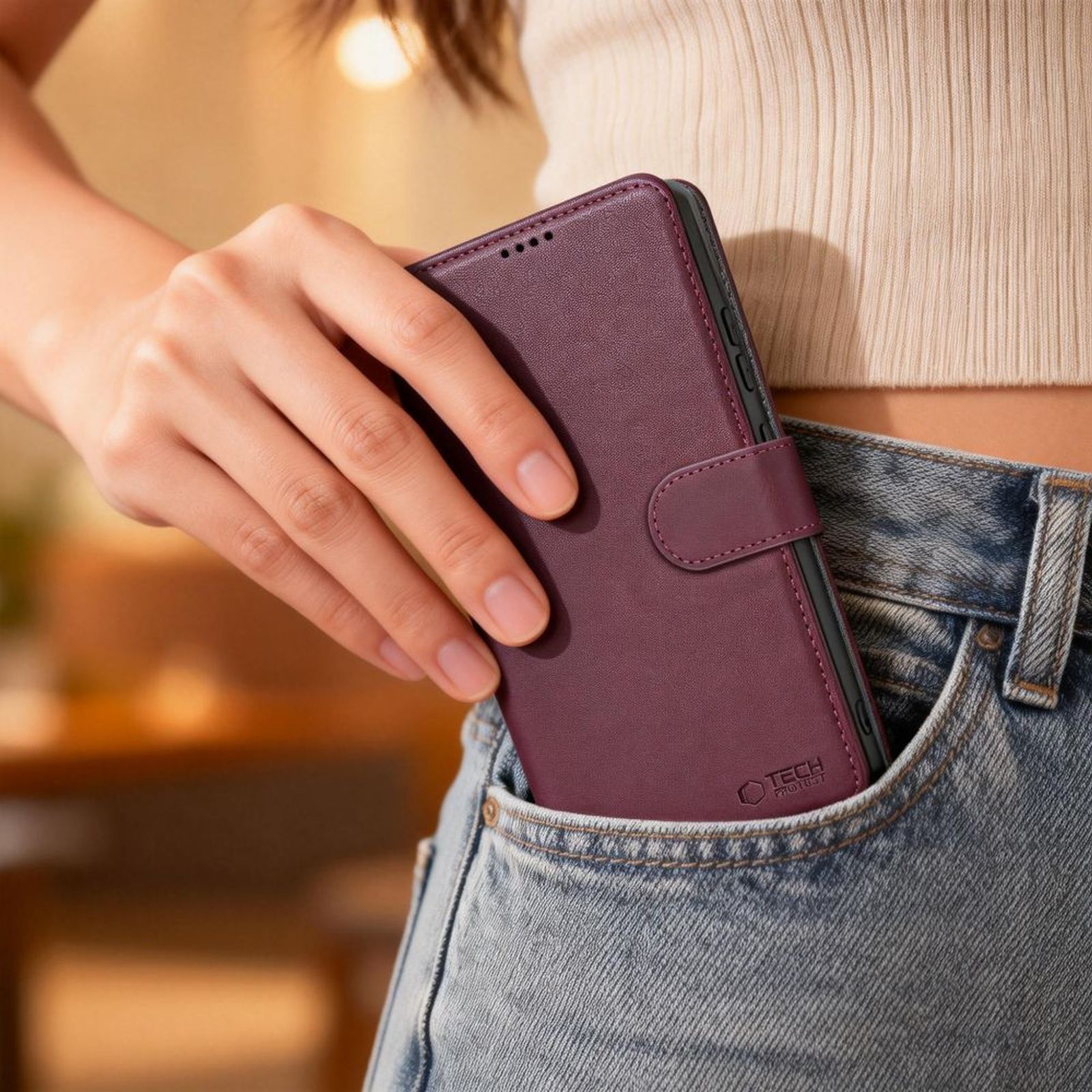 Dėklas "samsung Galaxy S26" Piniginei - Bordo Spalvos