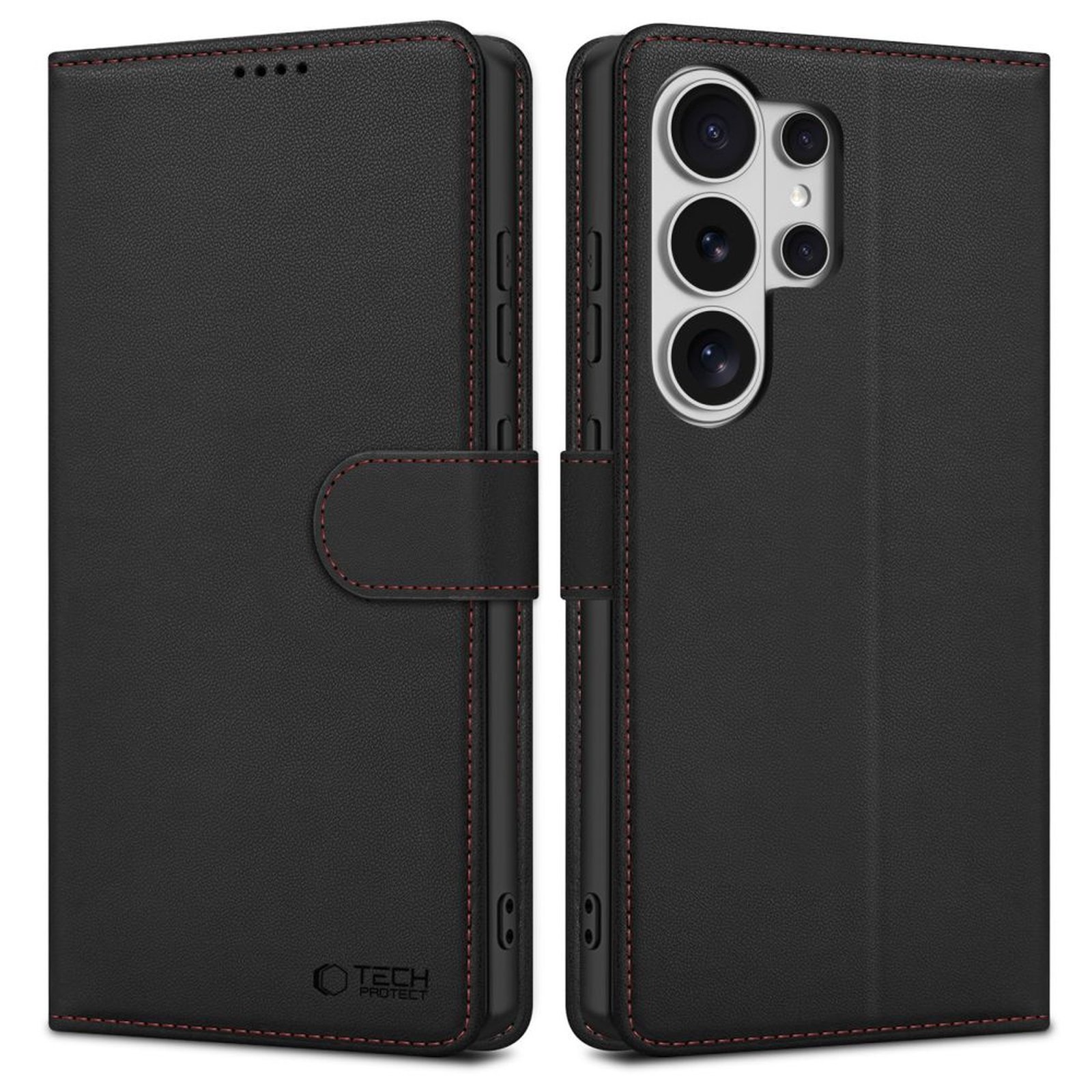 "samsung Galaxy S26 Ultra Wallet" Dėklas - Juodai Raudonas