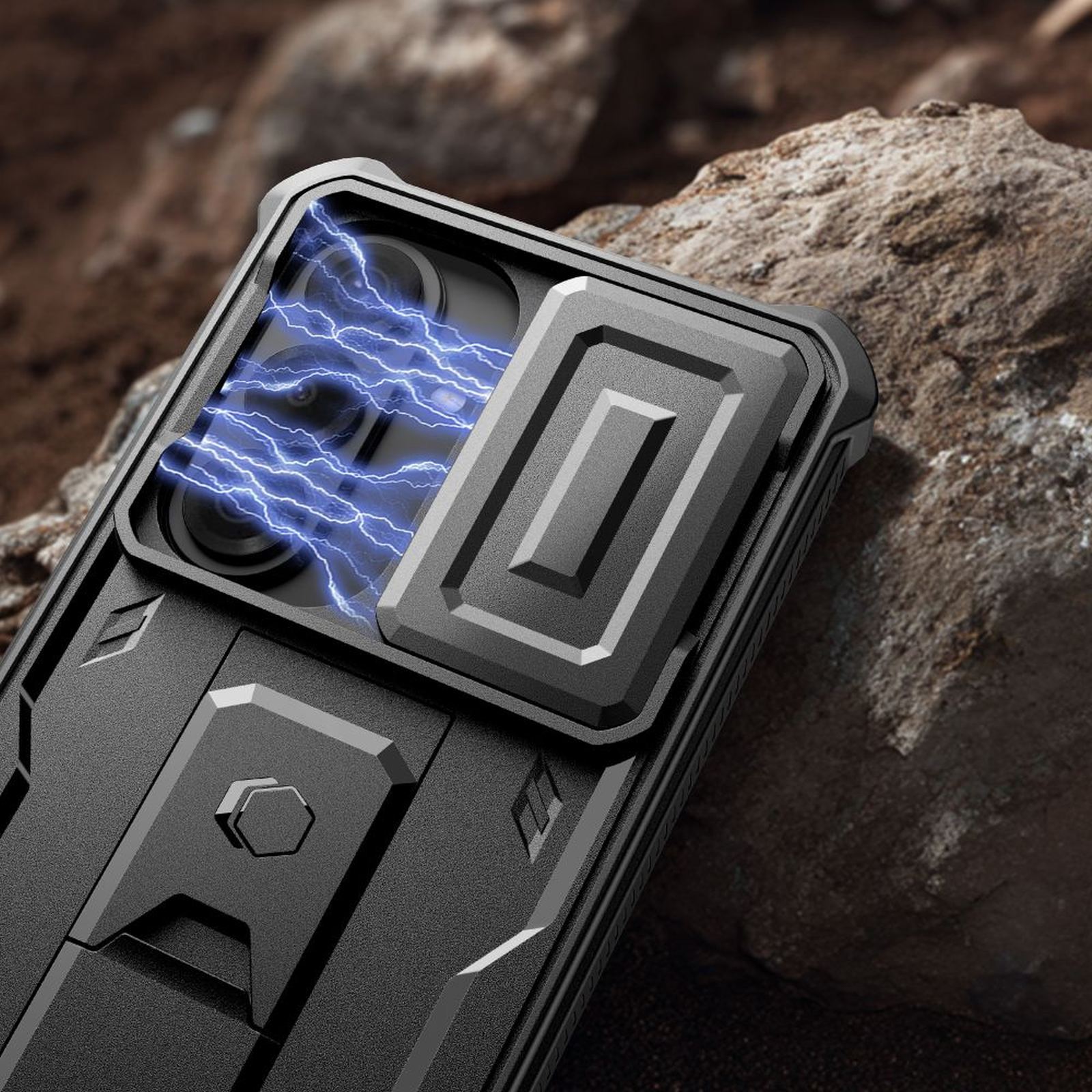 "samsung Galaxy S26 Kevlar Cam+" Dangtelio įvorė - Juoda