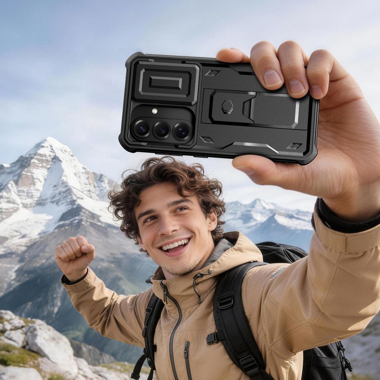 "samsung Galaxy S26 Kevlar Cam+" Dangtelio įvorė - Juoda