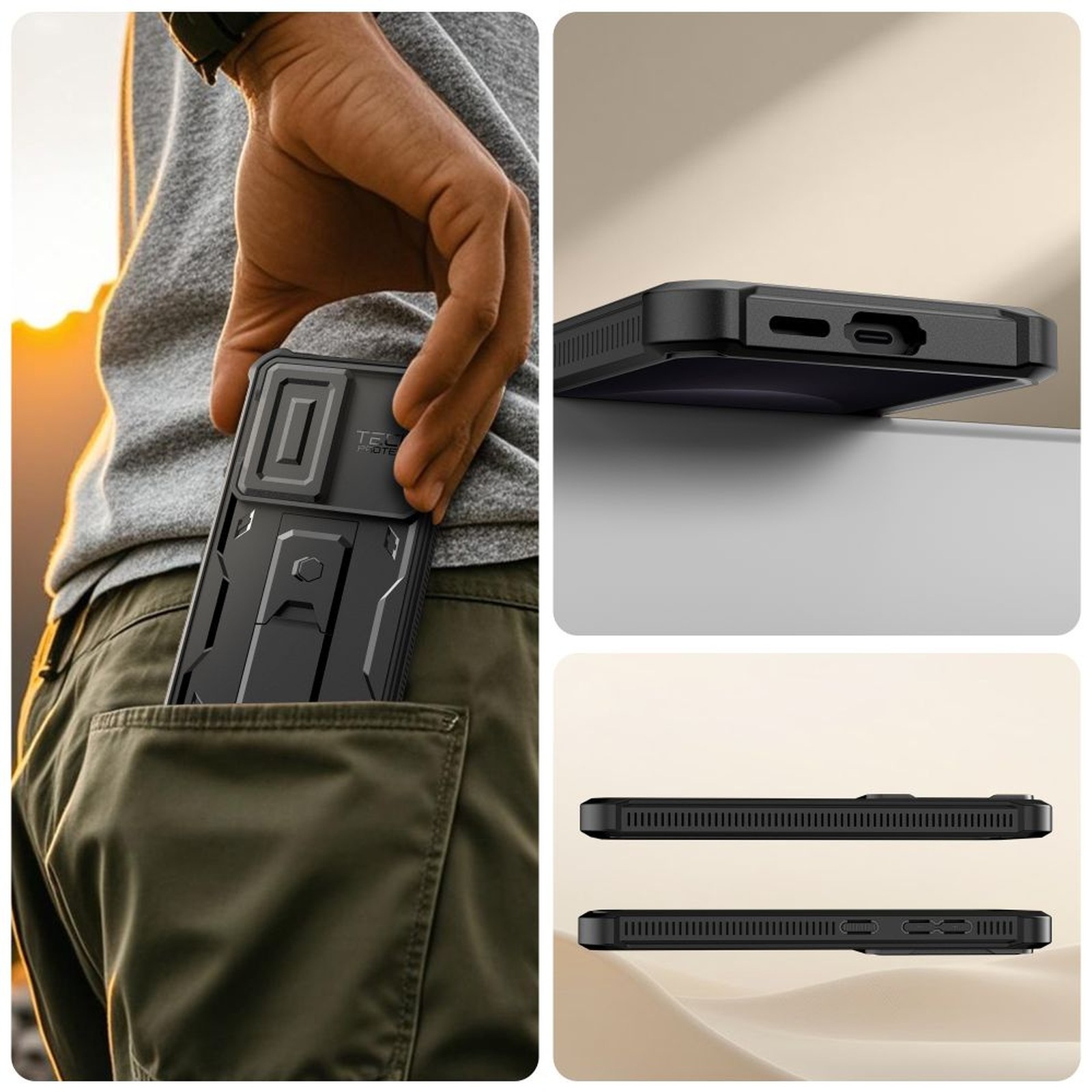 "samsung Galaxy S26 Kevlar Cam+" Dangtelio įvorė - Juoda