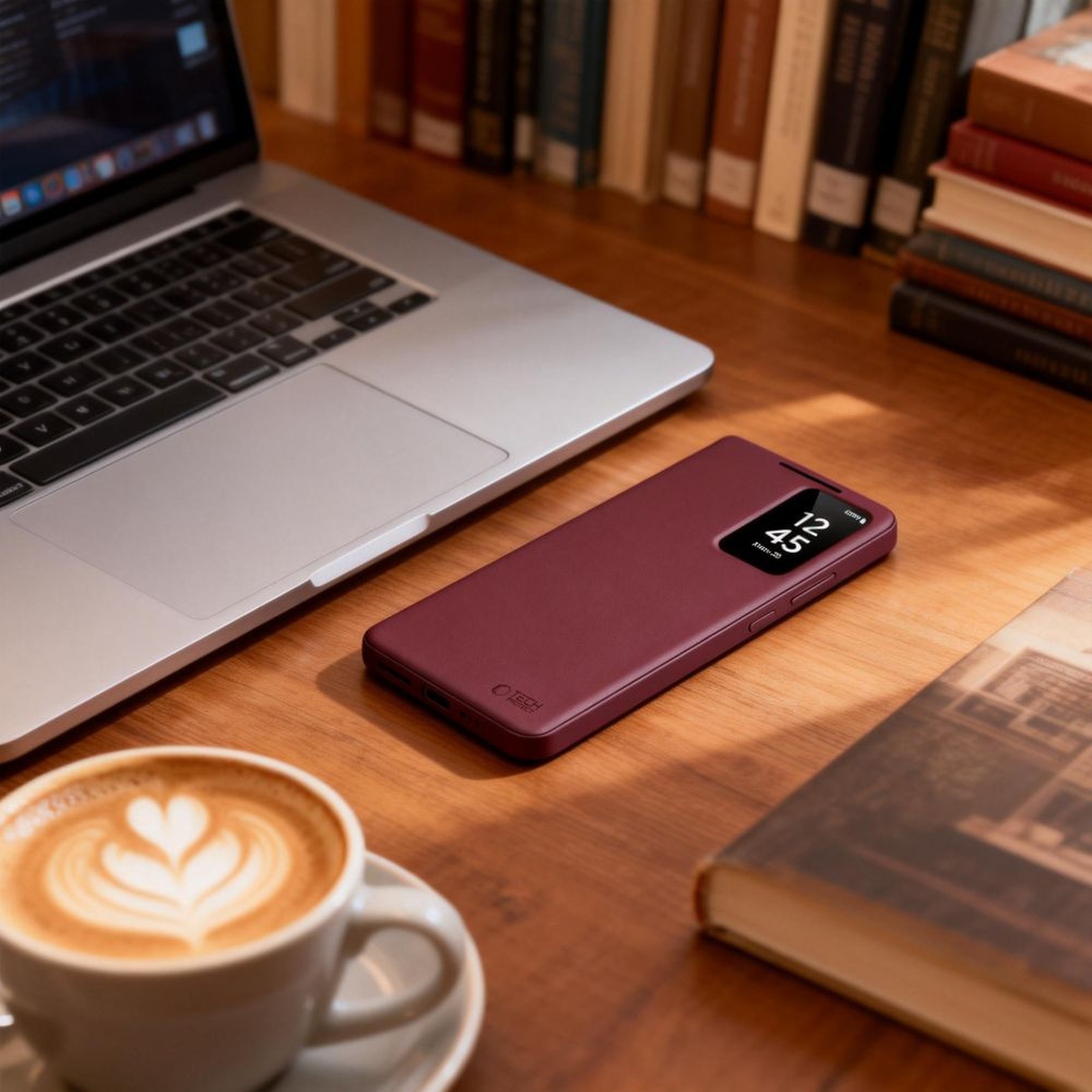 "samsung Galaxy S26 Smart Wallet" Dėklas - Bordo Spalvos