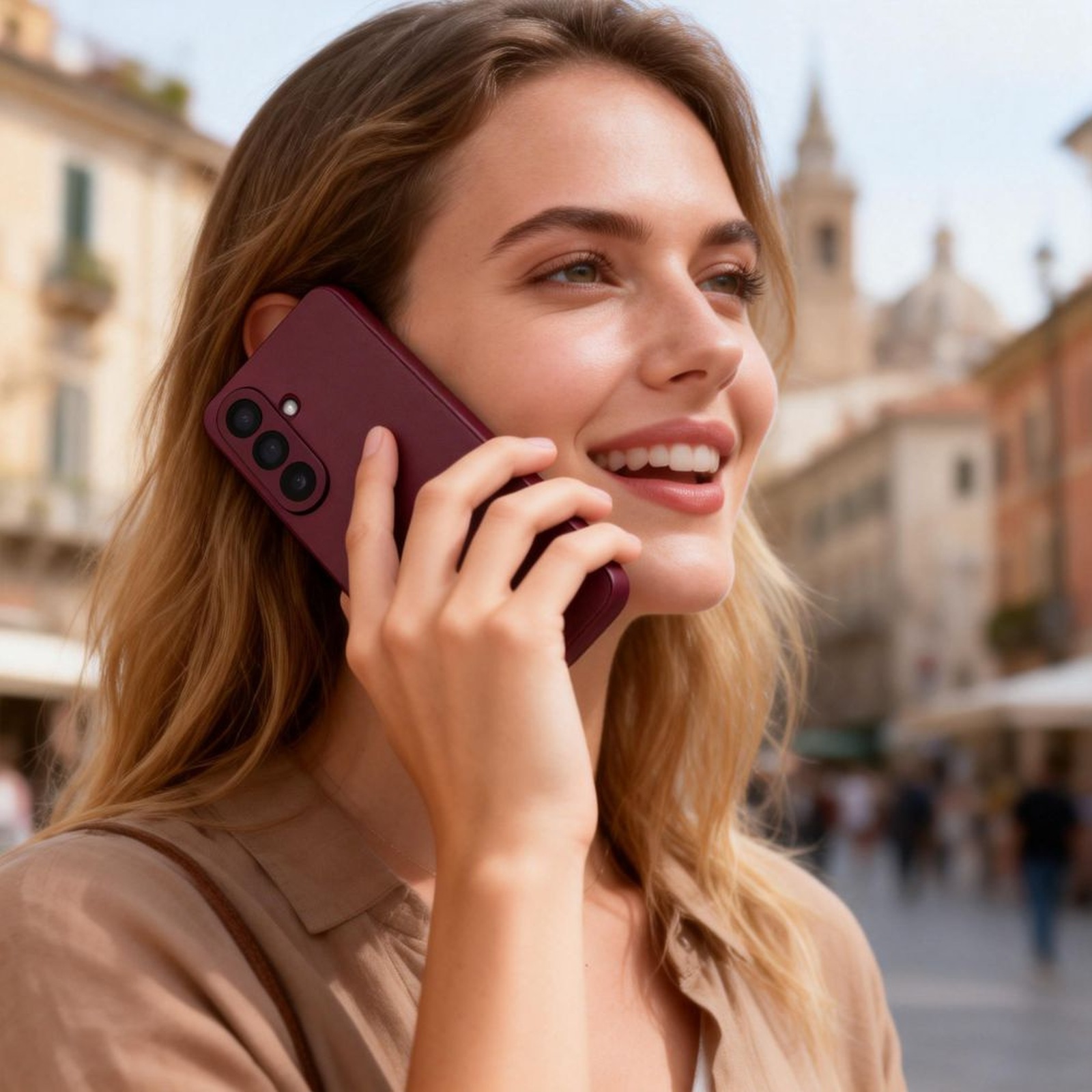 "samsung Galaxy S26 Smart Wallet" Dėklas - Bordo Spalvos