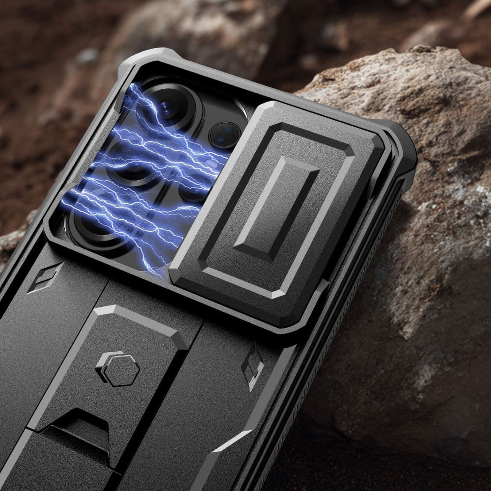 Dėklas "samsung Galaxy S26 Ultra Kevlar Cam+" - Juodas