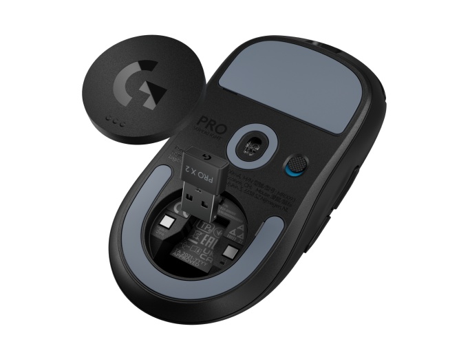 Logitech G PRO X SUPERLIGHT 2 Belaidė žaidimų pelė, RF Wireless 44000 DPI, Juoda