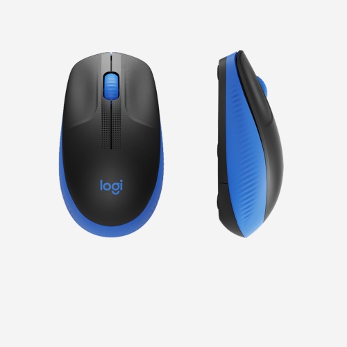 Logitech M190 Full-Size Belaidė pelė, RF Wireless, 1000 DPI, Mėlyna
