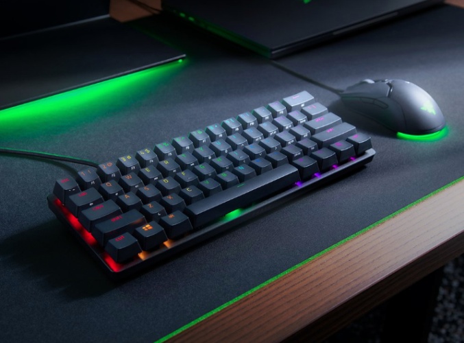 Razer Huntsman Mini Laidinė žaidimų klaviatūra, USB, RGB LED, US Int, Linear Optical Switch, Juoda