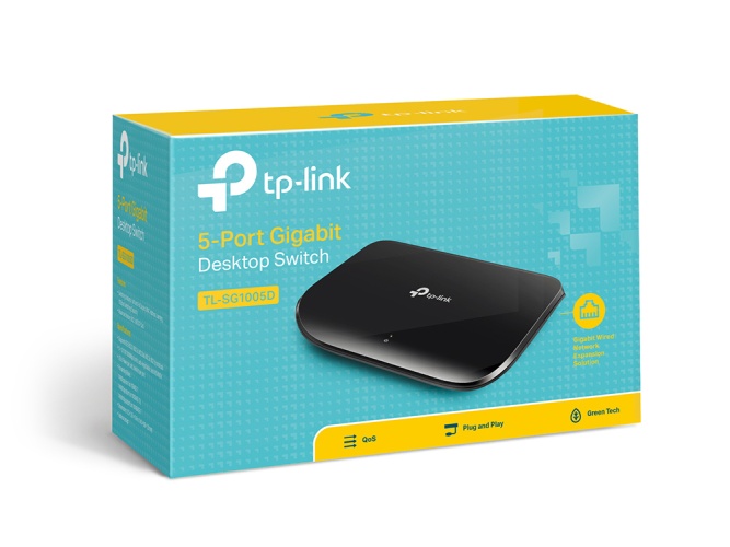 TP-Link TL-SG1005D 5-Port Gigabit Desktop Tinklo šakotuvas