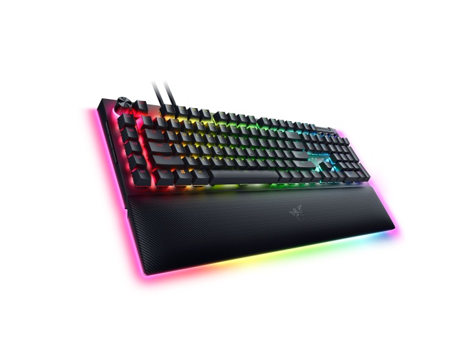 Razer BlackWidow V4 Pro Žaidimų klaviatūra laidinė, USB QWERTY, US, Green Switch, Juoda