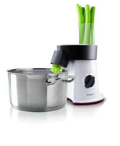 Philips Viva Collection SaladMaker HR1388/80 Daržovių pjaustyklė, 200 W, Balta/Juoda