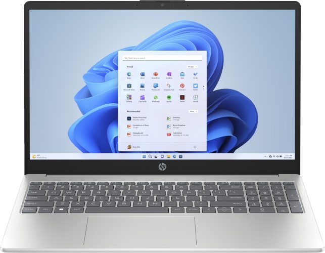 HP 15-fc0018ny Nešiojamas kompiuteris 15.6'' FHD Ryzen 3 7320U 8GB 256GB SSD W11H, Natural Silver