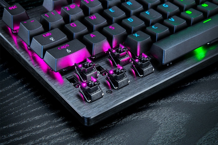 Razer Huntsman V3 Pro Tenkeyless Laidinė žaidimų klaviatūra RGB, US, Juoda