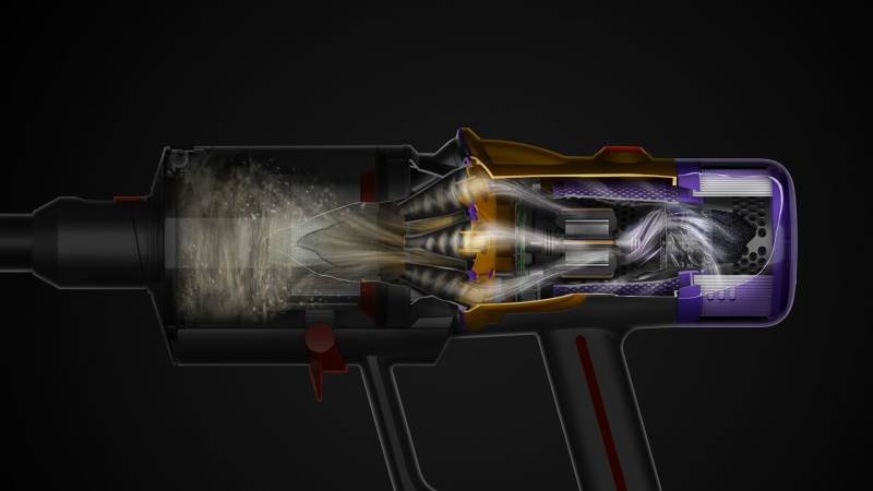 Dyson V12 Detect Slim Absolute (2023) Belaidis dulkių siurblys, Nickel/Yellow
