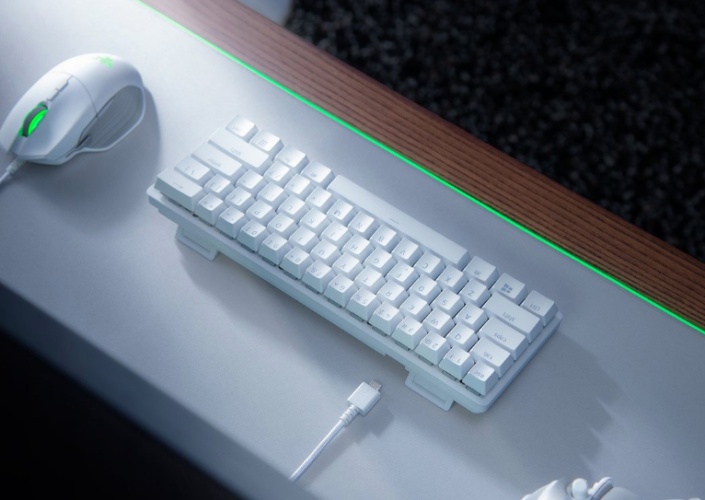 Razer Huntsman Mini Laidinė žaidimų klaviatūra, US, Balta, Linear Optical Switch