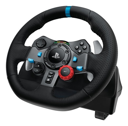Logitech G29 Driving Force Žaidimų vairas ir pedalai + G435 Ausinės, skirta PC, PS3, PS4, PS5, Juoda