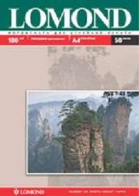 Fotopopierius Lomond Photo Inkjet Paper Blizgus 180 g/m2 A4, 50 lapų, dvipusis NP