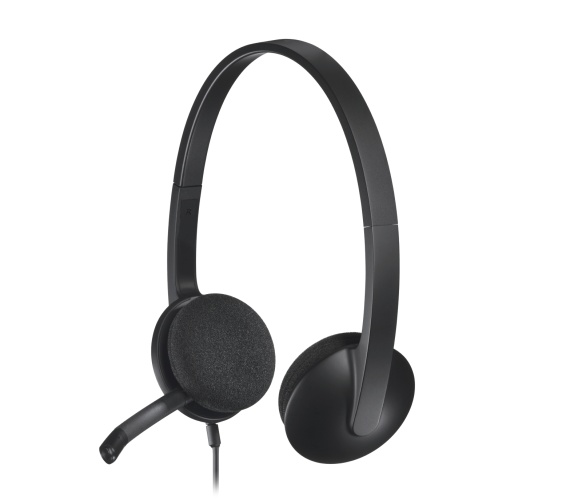 Logitech H340 USB Laidinės ausinės USB-A, Juoda