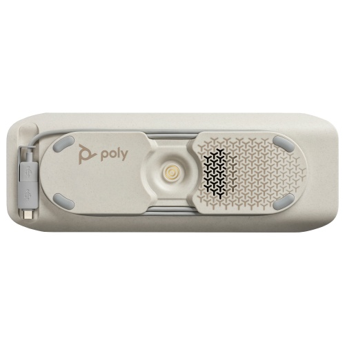 Poly Sync 40 MS Teams Belaidis Konferencinis garsiakalbis, Bluetooth, USB-A/USB-C, Silver