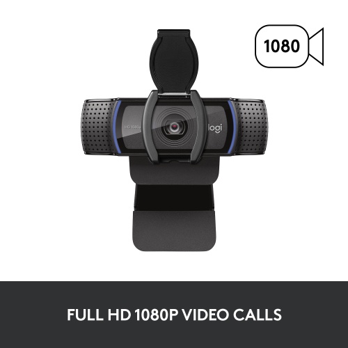 Logitech C920s PRO HD Internetinė kamera FHD 1920x1080, USB-A, Juoda
