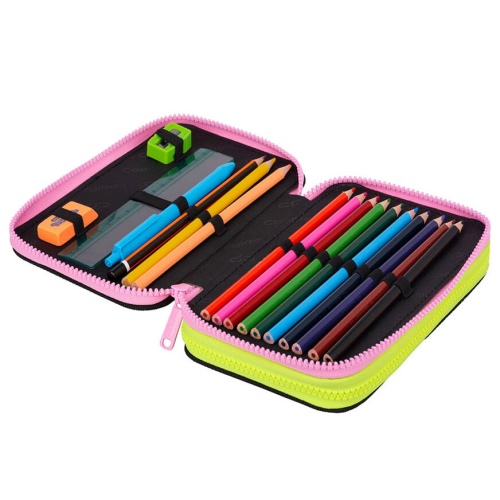 Forminis dviejų skyrių penalas su priedais CoolPack Jumper 2 PANDA GANG