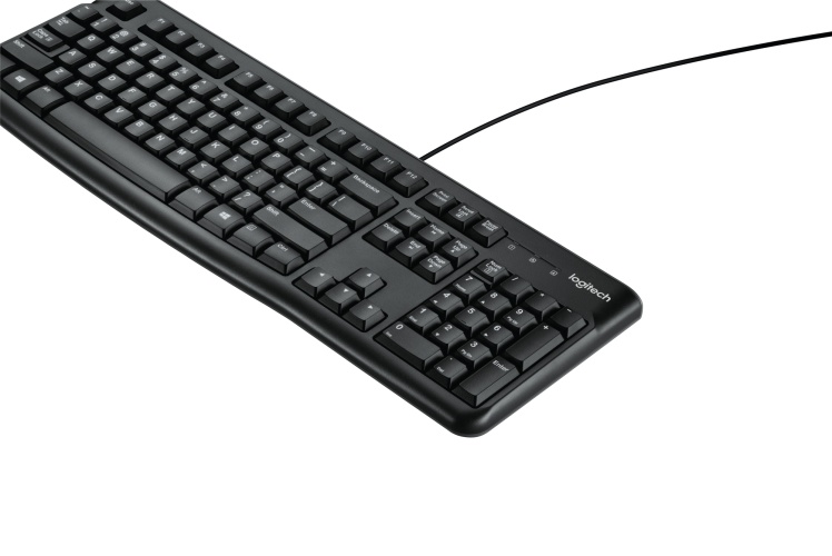 Logitech K120 Laidinė klaviatūra USB-A US Int, Juoda