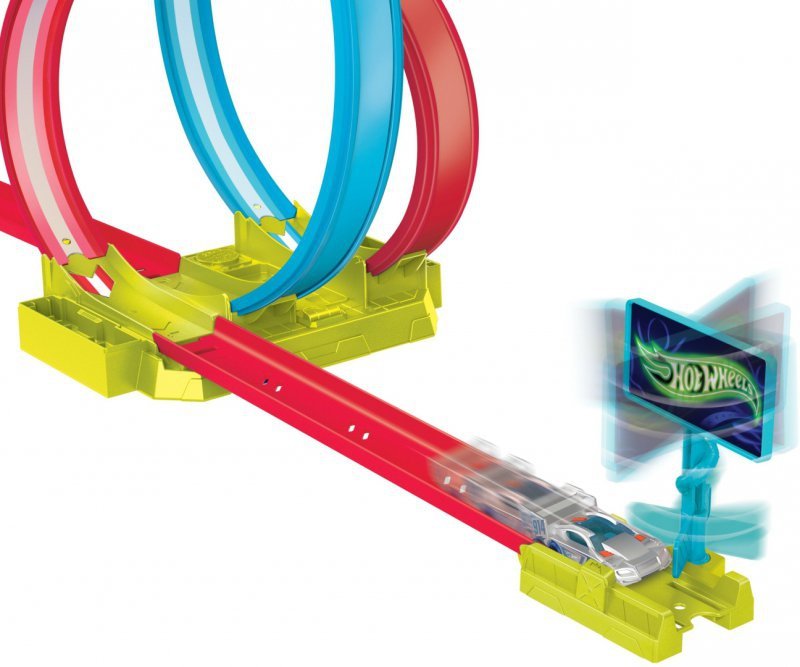 "hot Wheels" Hpc05 "neon Speeders" Bėgių Kelio Rinkinys - Neoninė šviečianti Kilpa