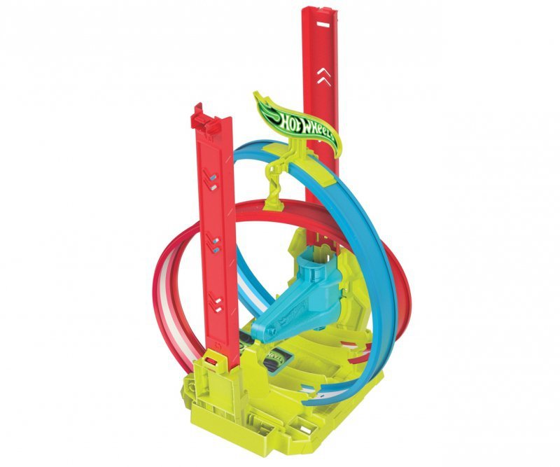 "hot Wheels" Hpc05 "neon Speeders" Bėgių Kelio Rinkinys - Neoninė šviečianti Kilpa