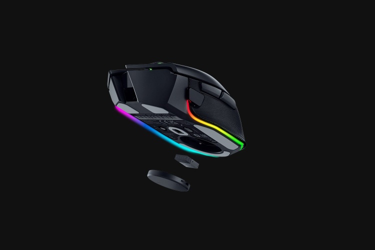 Razer Basilisk V3 Pro Belaidė žaidimų pelė RF Wireless+Bluetooth+USB-C, 30000 DPI, Juoda