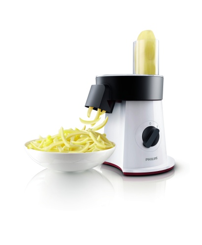 Philips Viva Collection SaladMaker HR1388/80 Daržovių pjaustyklė, 200 W, Balta/Juoda