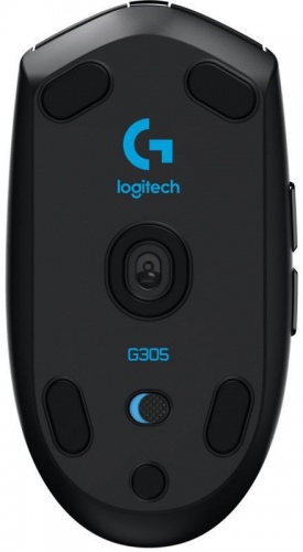 Logitech G305 Lightspeed Belaidė žaidimų pelė, RF Wireless + Bluetooth, 12000 DPI, Juoda