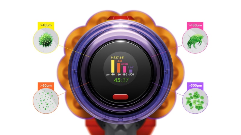 Dyson V12 Detect Slim Absolute (2023) Belaidis dulkių siurblys, Nickel/Yellow