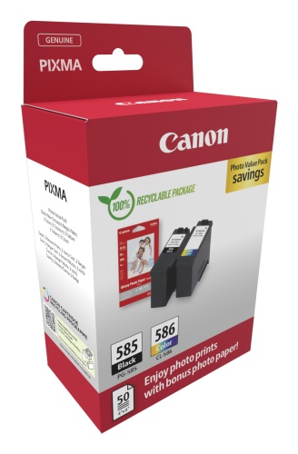 Canon PG-585/CL-586 (6205C004) Photo value pack Rašalinių kasečių komplektas, BK/CMY