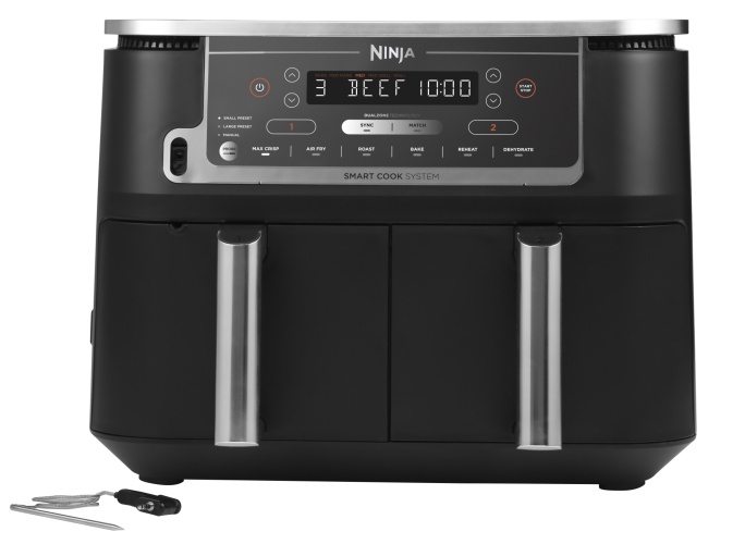 Ninja AF451EU Karšto oro gruzdintuvė 9.5 L, 2470 W, Juoda