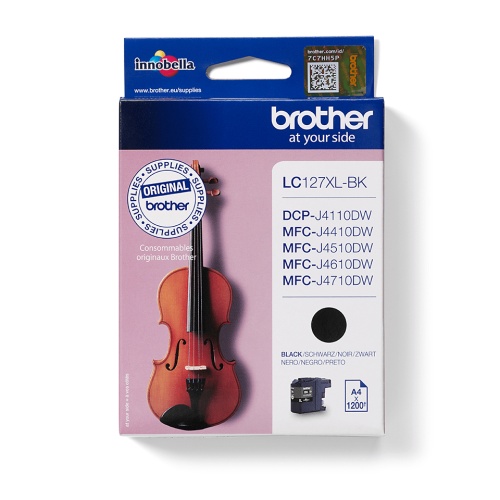 Brother LC127XL (LC127XLBK) Rašalinė kasetė, Juoda