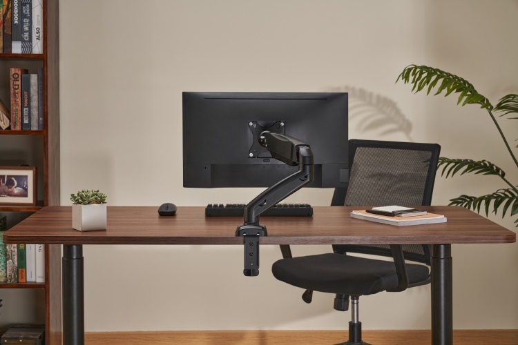 Up Up Premium Single Screen Monitoriaus laikiklis 17-32'', VESA 75x75, 100x100, Matinė juoda