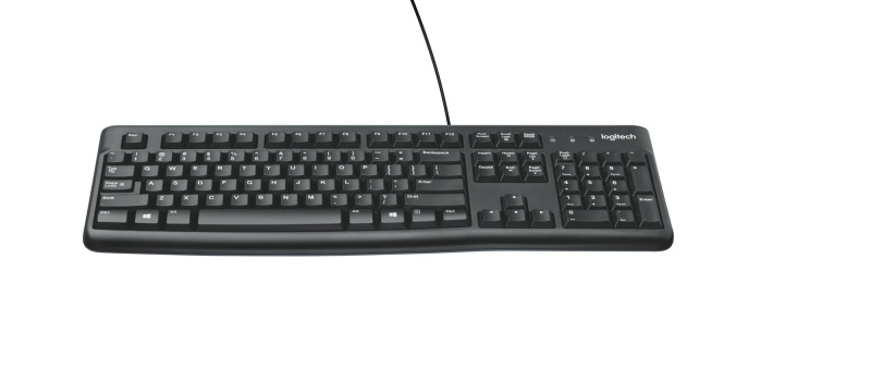 Logitech K120 Laidinė klaviatūra USB-A US Int, Juoda