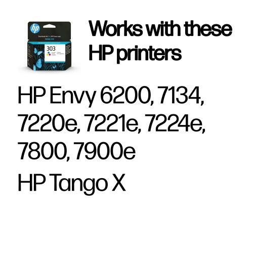 HP 303 Tri-color (T6N01AE) Rašalinė kasetė, CMY