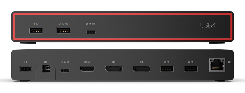 Lenovo ThinkPad USB4 Dock 5000 (40BF0100EU) Jungčių stotelė, Eclipse Black