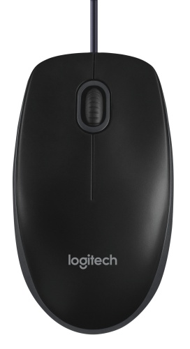 Logitech B100 Laidinė pelė, USB Type-A, Optical, 800 DPI, Juoda