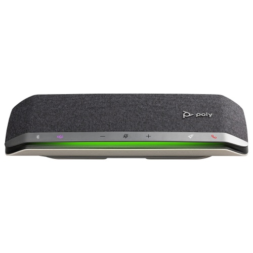 Poly Sync 40 MS Teams Belaidis Konferencinis garsiakalbis, Bluetooth, USB-A/USB-C, Silver